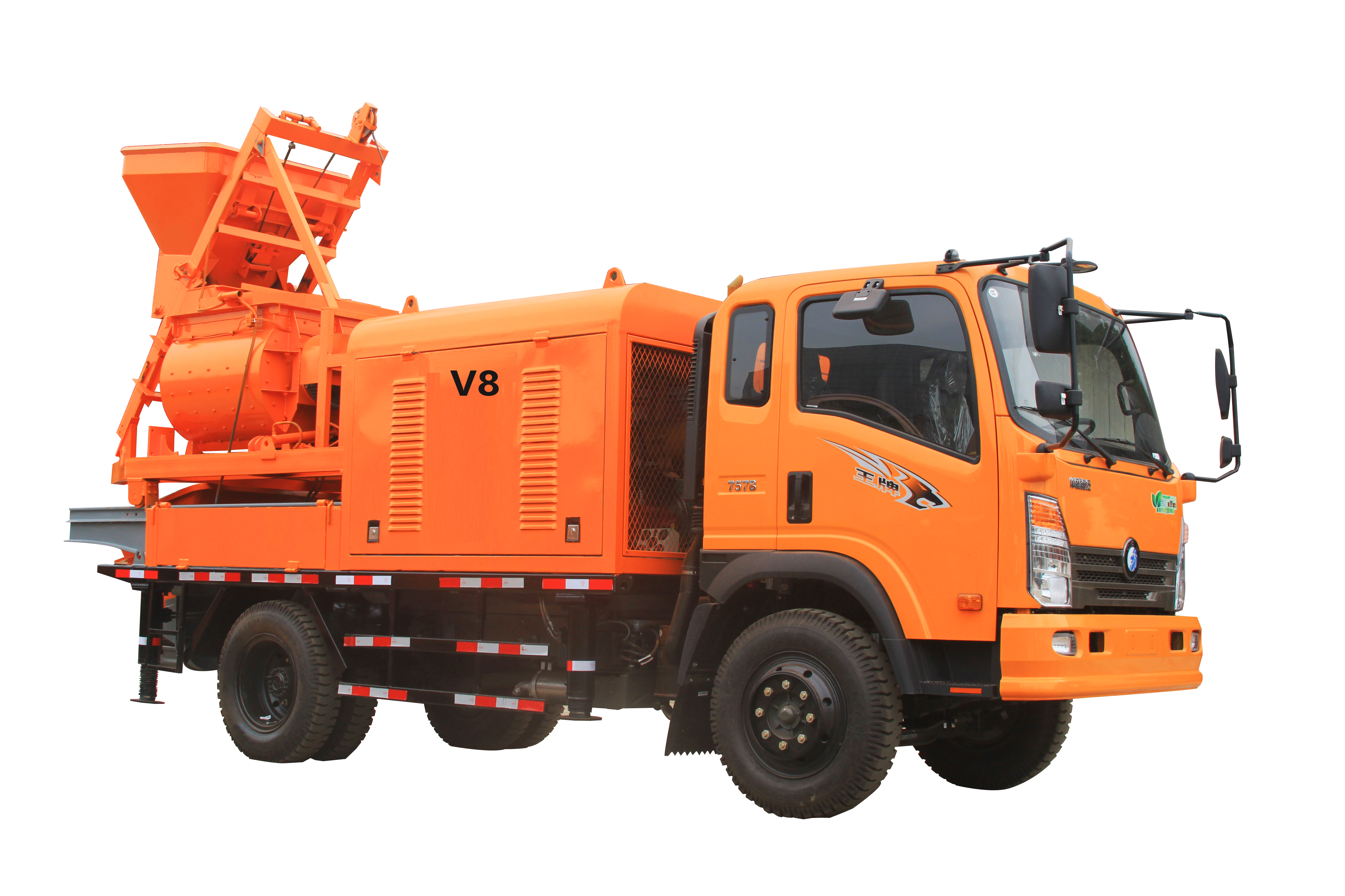  V8 Truck mounted Electric concrete mixer pump 
